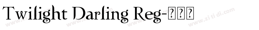 Twilight Darling Reg字体转换